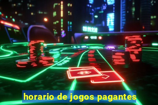 horario de jogos pagantes